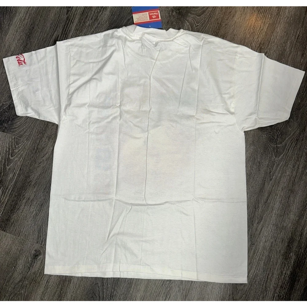 Vintage 1996 Atlanta Olympics Coca Cola T Shirt XL Hanes NWT Bike Torch Flag